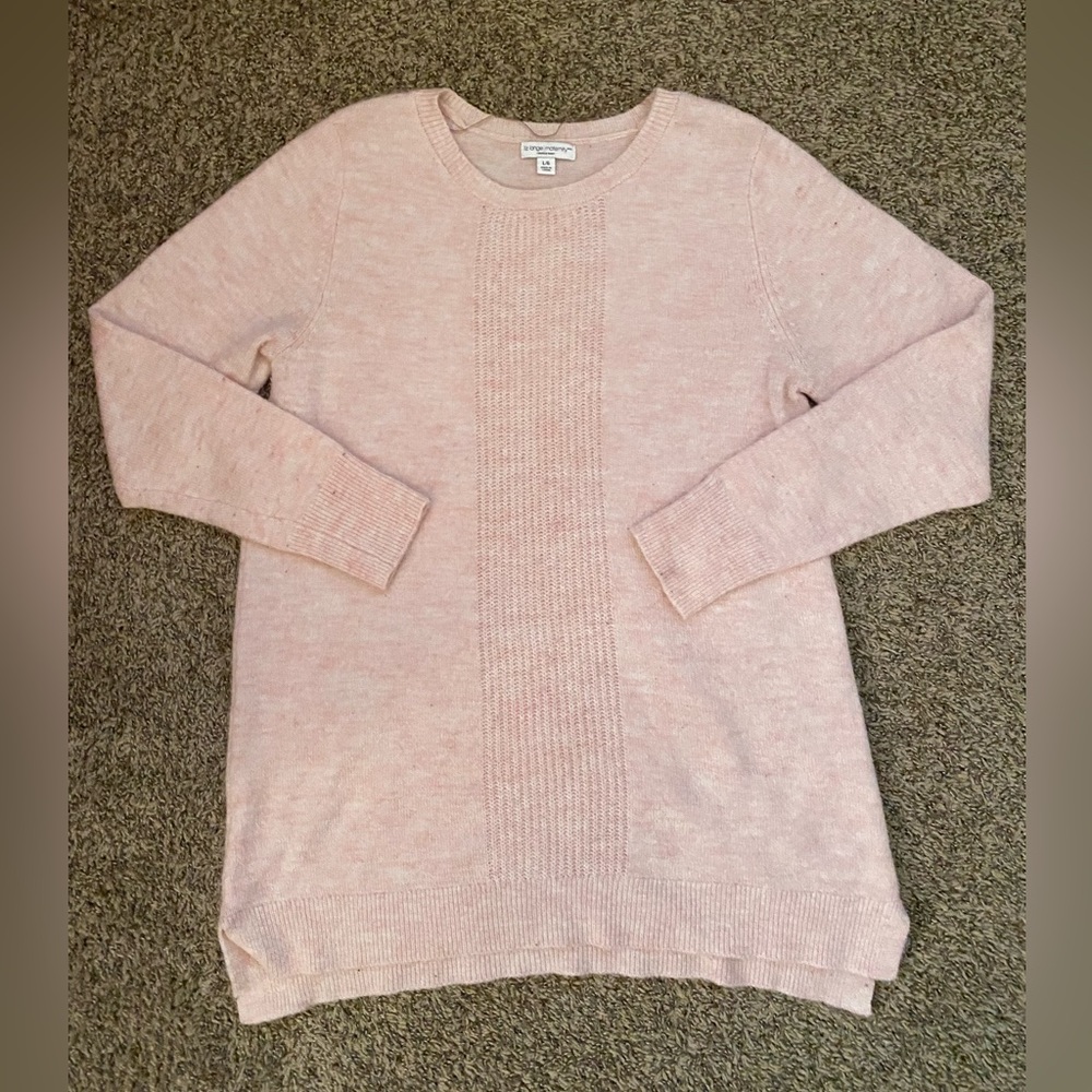 Liz Lange Maternity Sweater (baby pink) - L